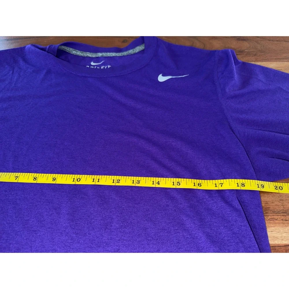 Nike Dri-FIT Mens Small Purple Long Sleeve Training Shirt Running Top Heather